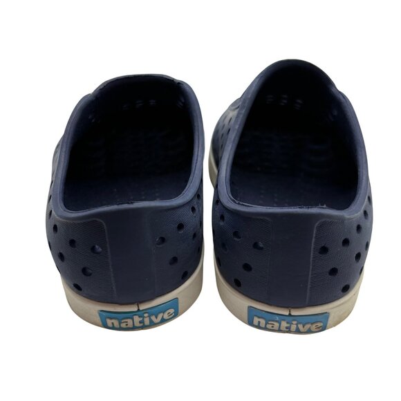 Native Jefferson Navy Blue Perforated Slip-On Shoes Size 9 - Picture 6 of 7